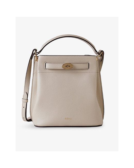 Mulberry Natural Islington Small Leather Bucket Bag