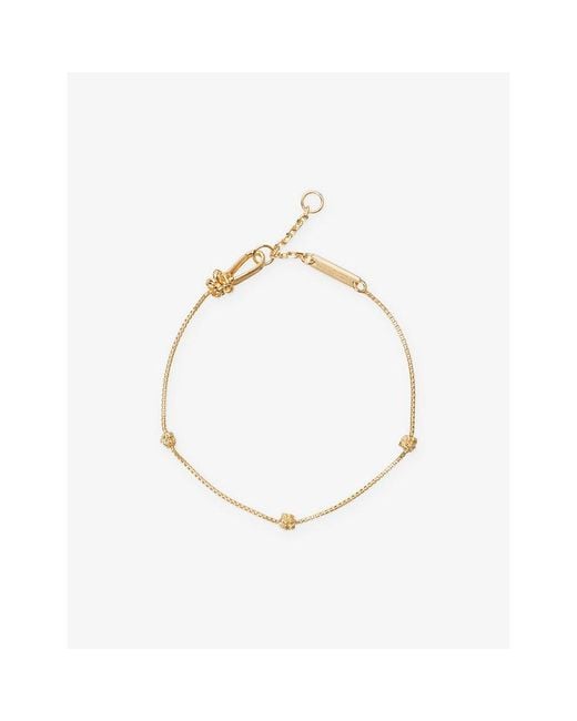 Bottega Veneta Metallic Knot 18Ct-Plated Sterling Bracelet