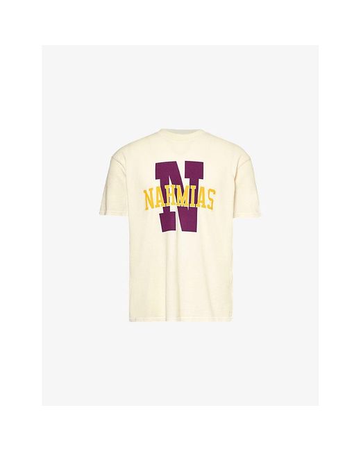 NAHMIAS White Teams Logo-print Cotton-jersey T-shirt X for men
