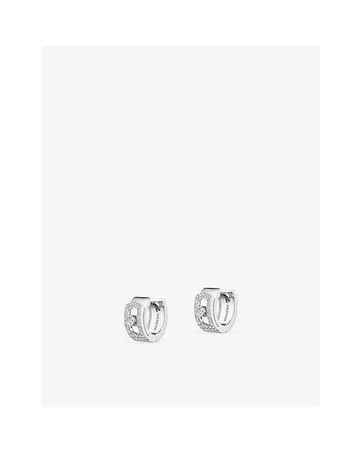 Messika White Move Noa 18Ct And 0.30Ct Diamond Hoop Earrings