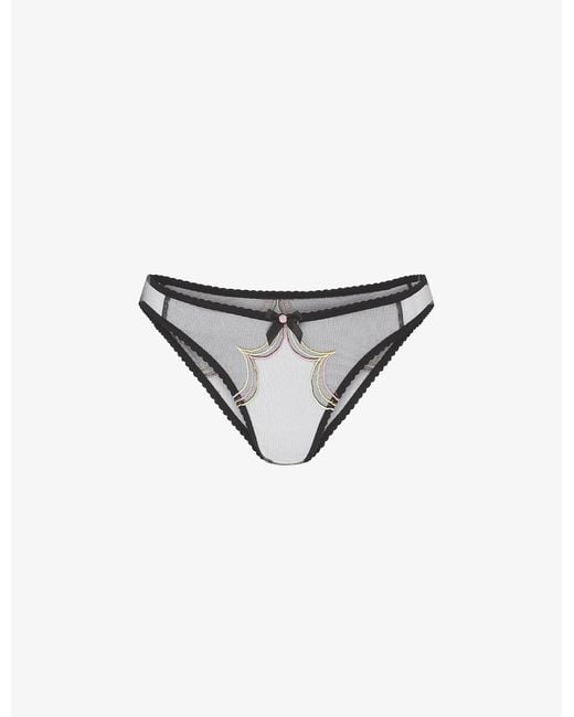Agent Provocateur Synthetic Lorna Low-rise Mesh Briefs | Lyst UK