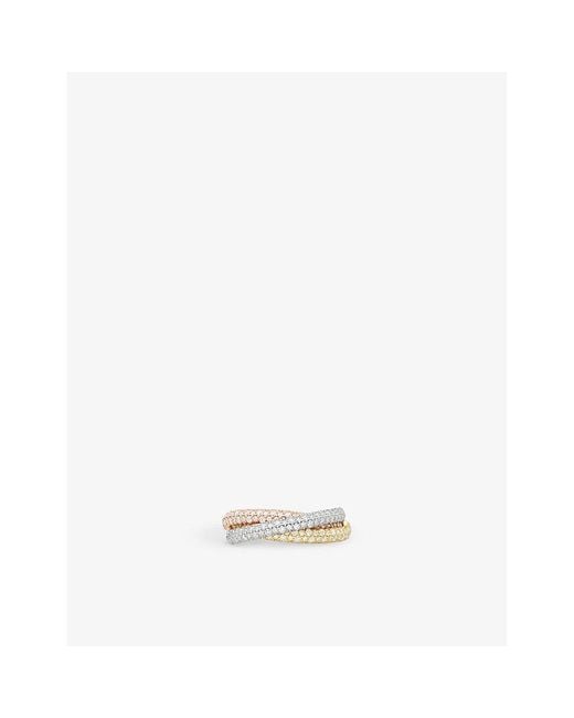 Cartier White Trinity 18Ct, Rose, - And 1.38Ct Diamond Ring