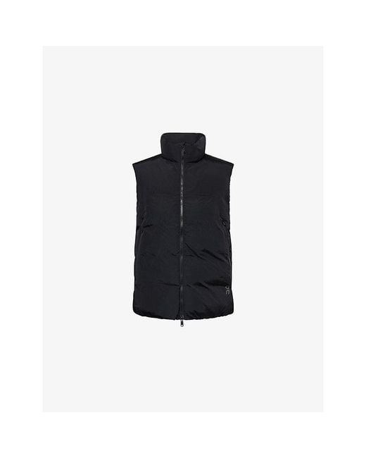On Shoes Blue All-Day Logo-Print Padded Puffer Vest for men