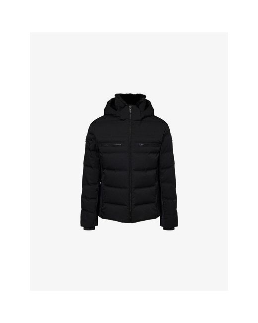 Fusalp Black Berlioz Hooded Shell-Down Puffer Jacket for men