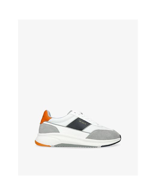 Axel Arigato White Genesis Neo Runner Suede And Leather Low-Top Trainers for men