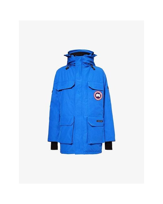 Canada Goose Blue Pbi Collection Expedition Parka Water-Repellent Down-Fill Canvas Jacket for men