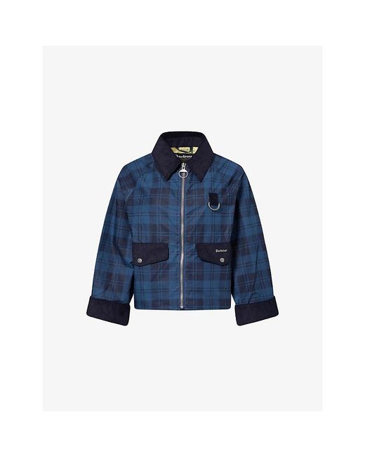 Barbour Blue Baiton Check Cotton Jacket