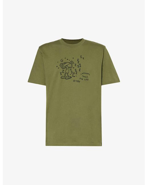 Carhartt Green Tools For Life Graphic-print Organic Cotton-jersey T-shirt X for men