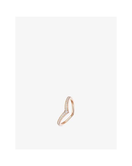Messika White Fiery Pavé 18Ct And 0.19Ct Diamond Wedding Ring