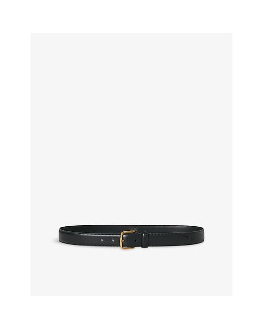 The Row Black Classic Leather Belt