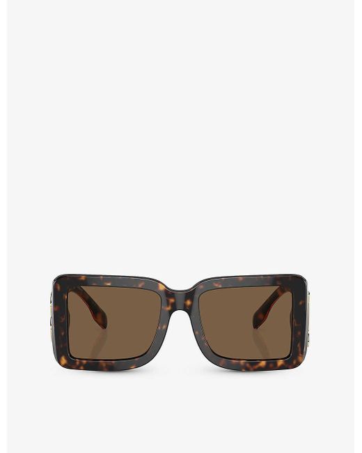 Burberry Gray Be4406u Square-frame Acetate Sunglasses