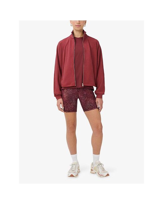 Sweaty Betty Red Power 9In Stretch-Woven Cycling Shorts