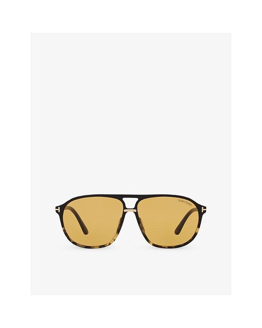 Tom Ford Metallic Tr001634 Bruce Square-frame Polyamide Sunglasses for men