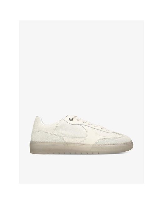 Represent White Virtus Leather And Suede Low-top Trainers for men