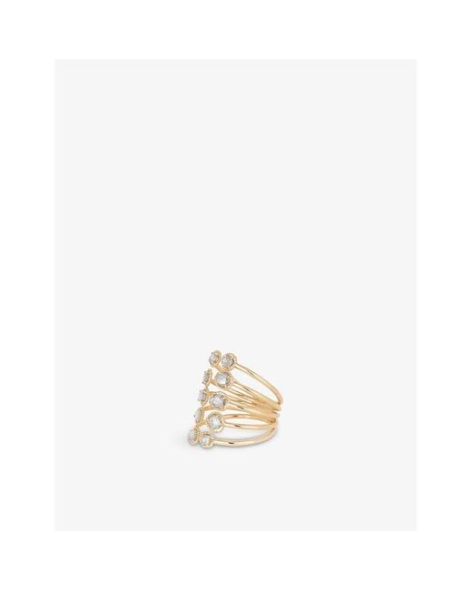 La Maison Du Couturier Metallic Ritika Ravi Ivar 18Ct- And 1.36Ct Polki Diamond Ring