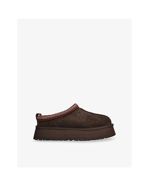 Ugg Brown Tazz Ii Suede Slippers
