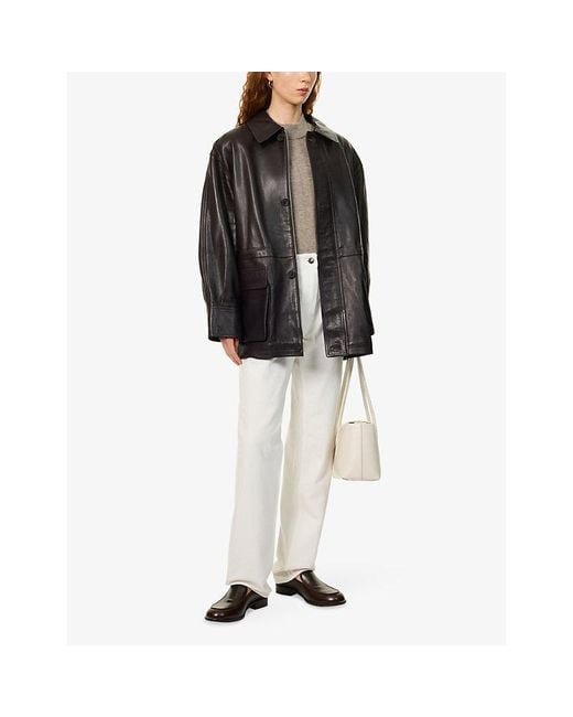Arma Black Maeve Leather Jacket