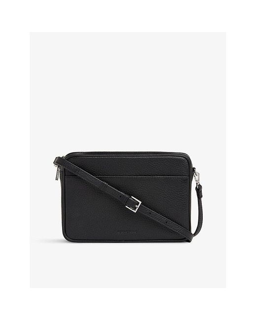 Whistles Carmen Pebbledleather Crossbody Bag in Black Lyst Australia