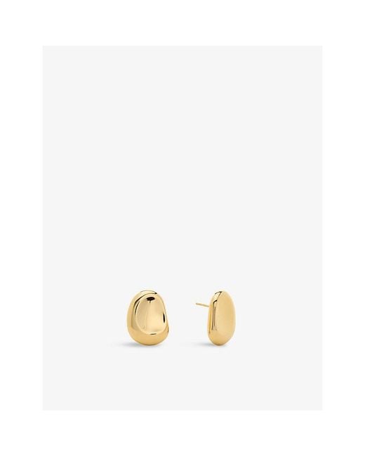Monica Vinader Metallic Aria Bold Sterling- Stud Earrings