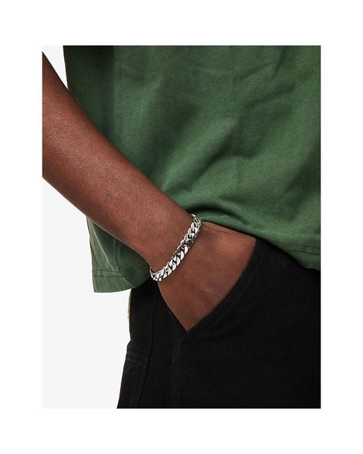 DARKAI Metallic Cuban 18Ct-Plated Stainless-Steel Bracelet for men