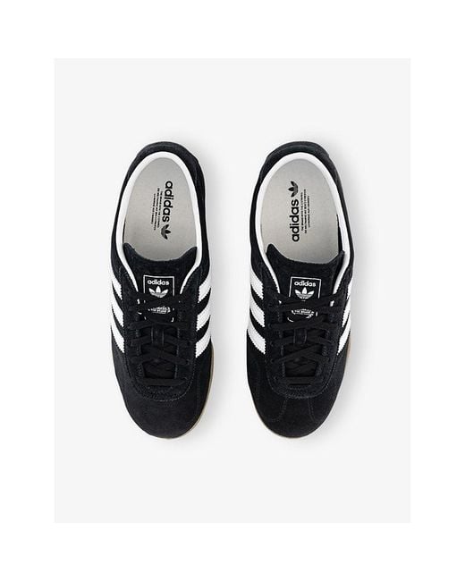 Adidas Black Gazelle Lo Pro Suede Trainers