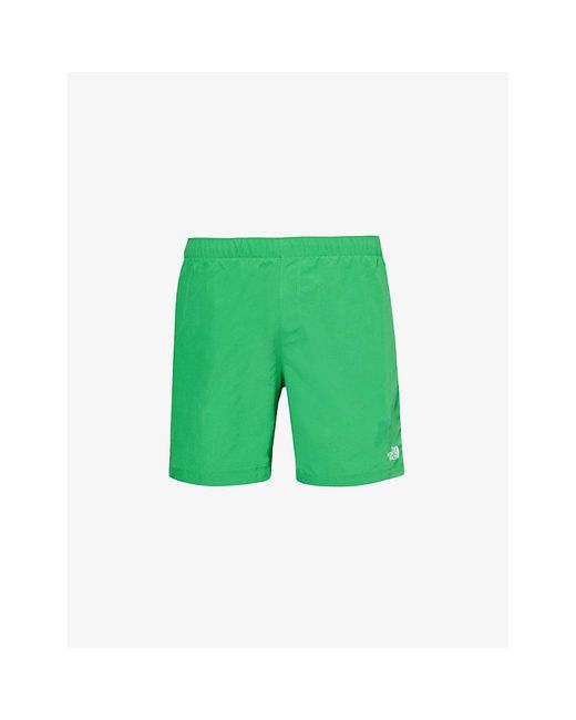 The North Face Green Water Branded-print Woven Shorts for men