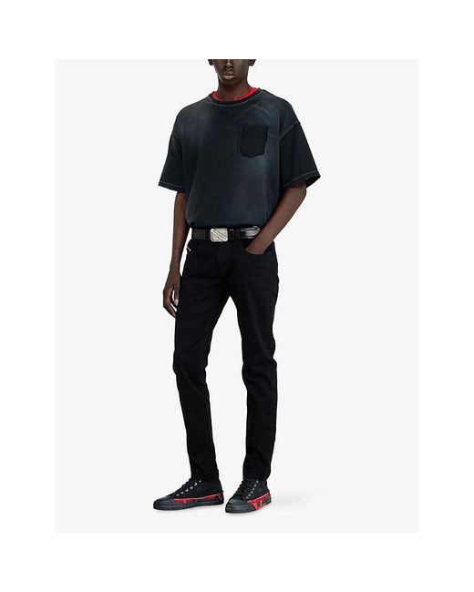 DIESEL Blue D Strukt Slim-Fit Stretch-Denim Jeans for men
