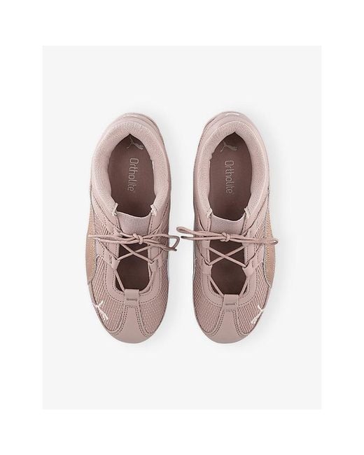 PUMA Pink Speedcat Go Leather And Mesh Trainers