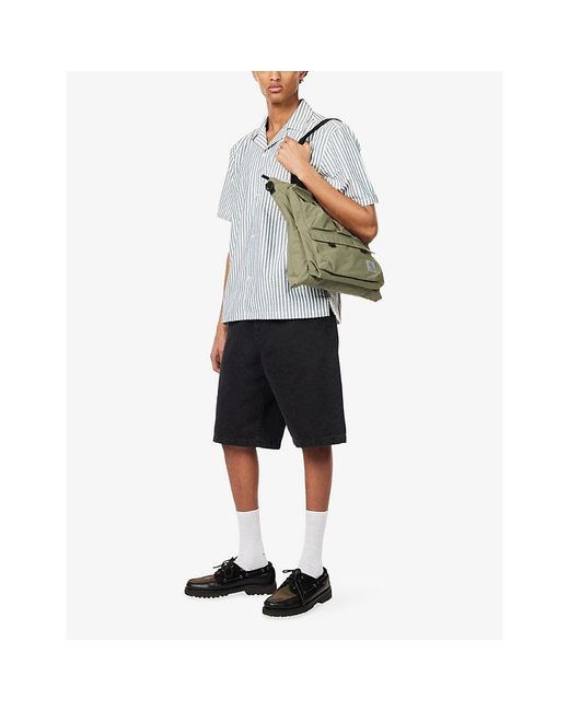 Carhartt Blue Landon Straight-Leg Denim Shorts for men