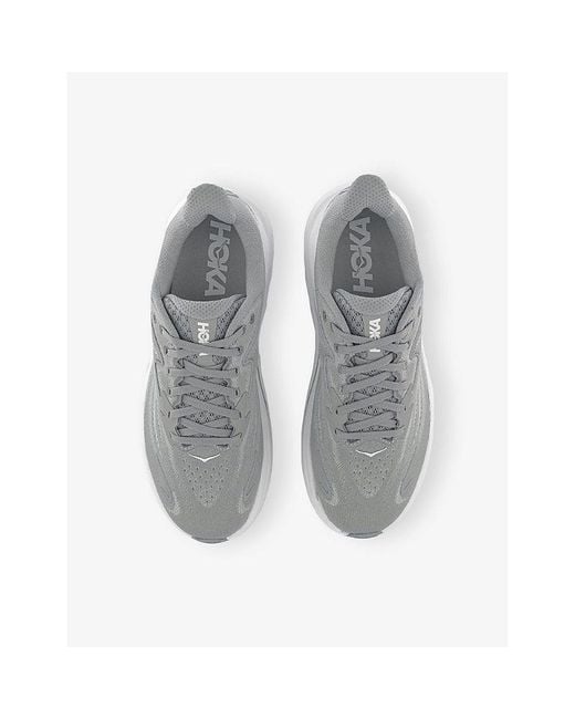 Hoka One One White Clifton 10 Woven Low-Top Trainers for men