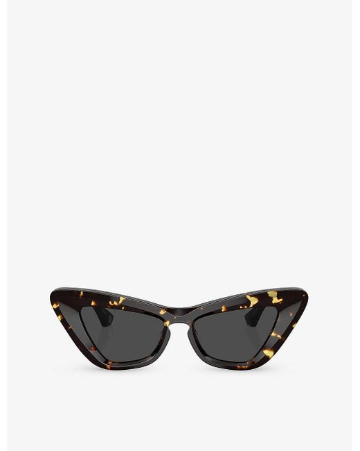 Burberry Black Be4421u Angular-frame Acetate Sunglasses