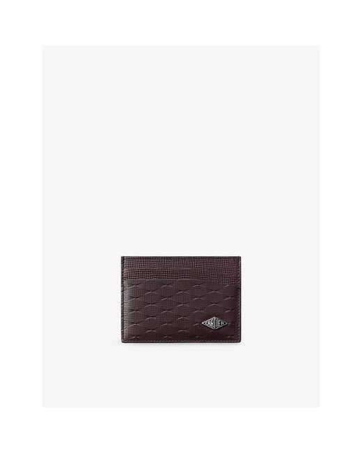 Cartier Purple Losange Leather Card Holder