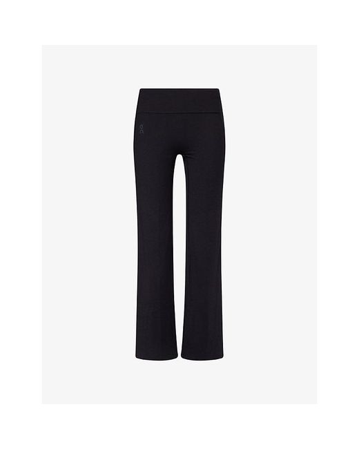 On Shoes Blue Studio Flared Performance Leggings