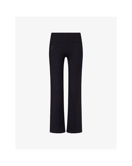 On Shoes Blue Studio Flared Performance Leggings