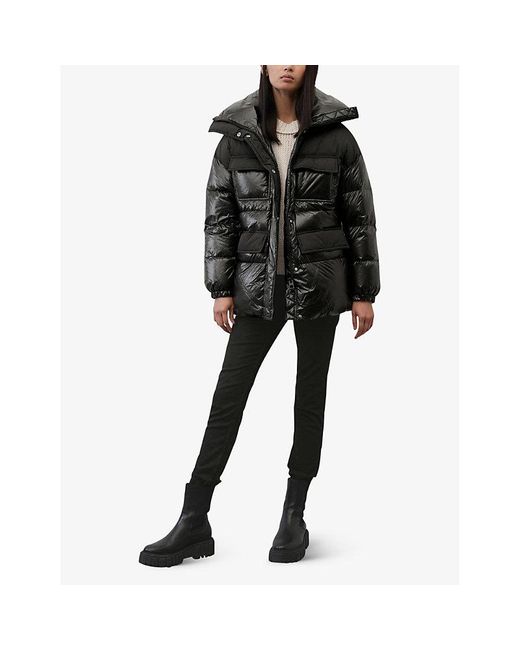 Marc O'polo Quilted Padded Shell-down Jacket in Black | Lyst