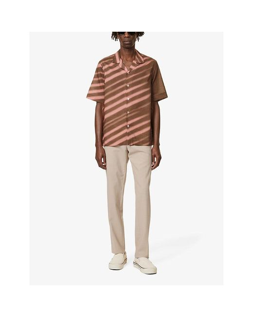 Paul Smith Pink Vacay Striped Cotton Shirt for men