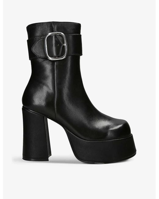 Steve madden white store platform boots