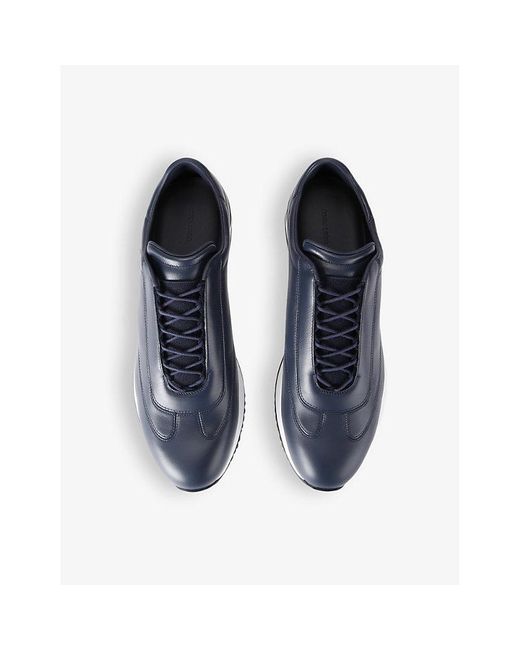 John Lobb Blue Lift Lace-up Leather Low-top Trainers for men