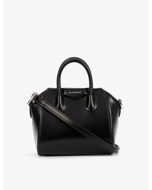 Givenchy Leather Giv Antigona Micro Bag in Black | Lyst Australia