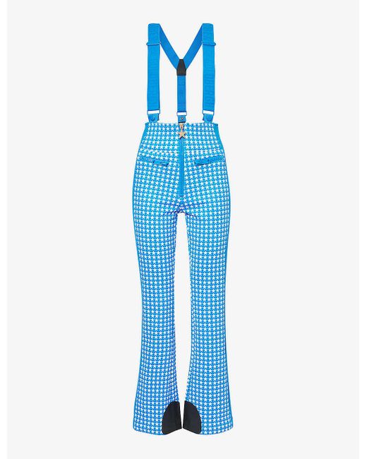 Goldbergh Blue Starski Star-pattern Woven Trousers