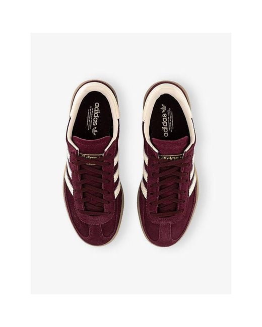 Adidas Brown Handball Spezial Suede Low-Top Trainers