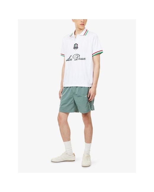 Les Deux White Italy Football Jersey T-Shirt for men