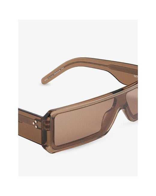 Rick Owens Brown Gethshades Acetate Sunglasses for men