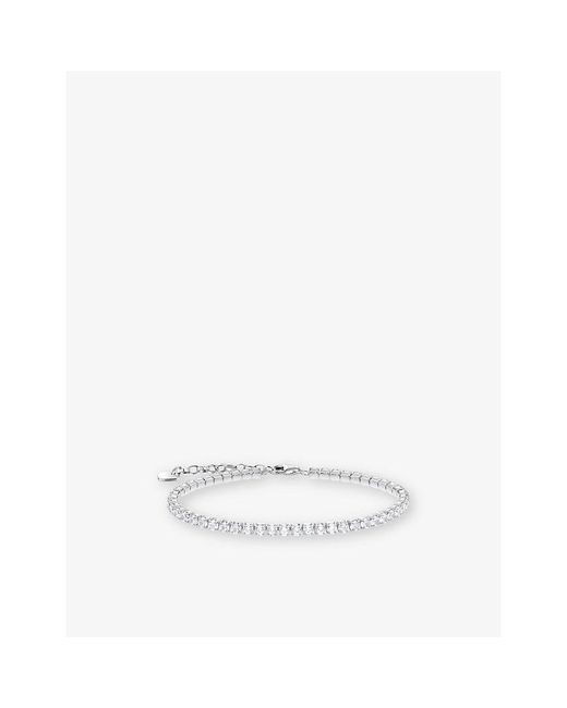 Thomas Sabo White Tennis 925 Sterling And Cubic Zirconia Bracelet