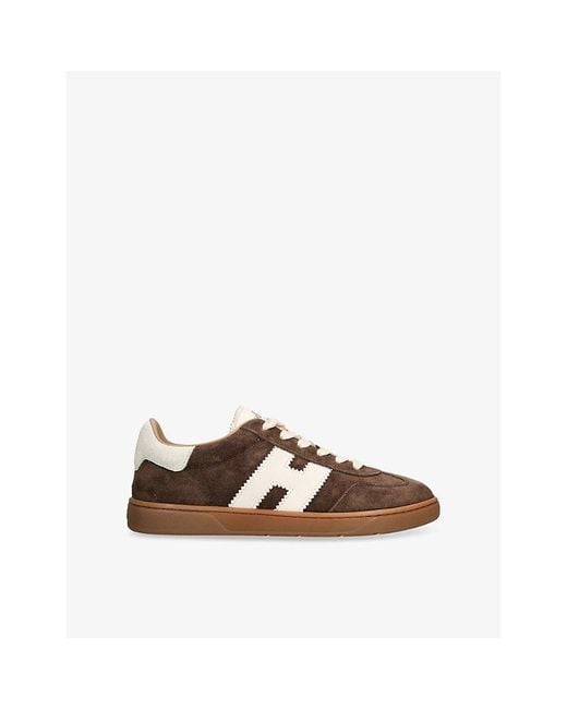 Hogan Brown Cool Suede Low-Top Trainers