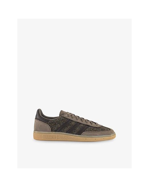 Adidas Green Handball Spezial Suede And Woven Trainers for men