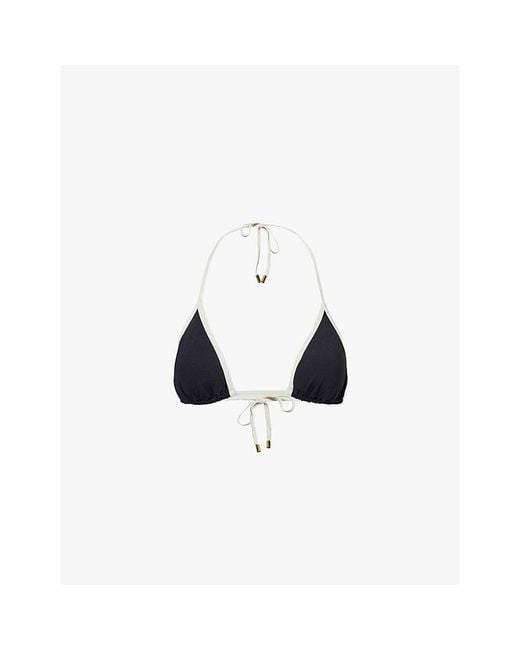 Cheap Monday Blue Palma Triangle Bikini Top