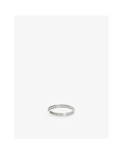 Cartier White 1895 And 0.27Ct Diamond Wedding Band