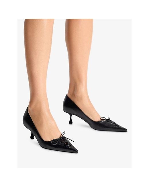 Jimmy Choo Black Scarlett 50 Leather Courts