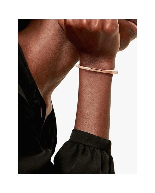 Tiffany & Co Natural Tiffany Lock 18Ct Rose- Bangle Bracelet for men